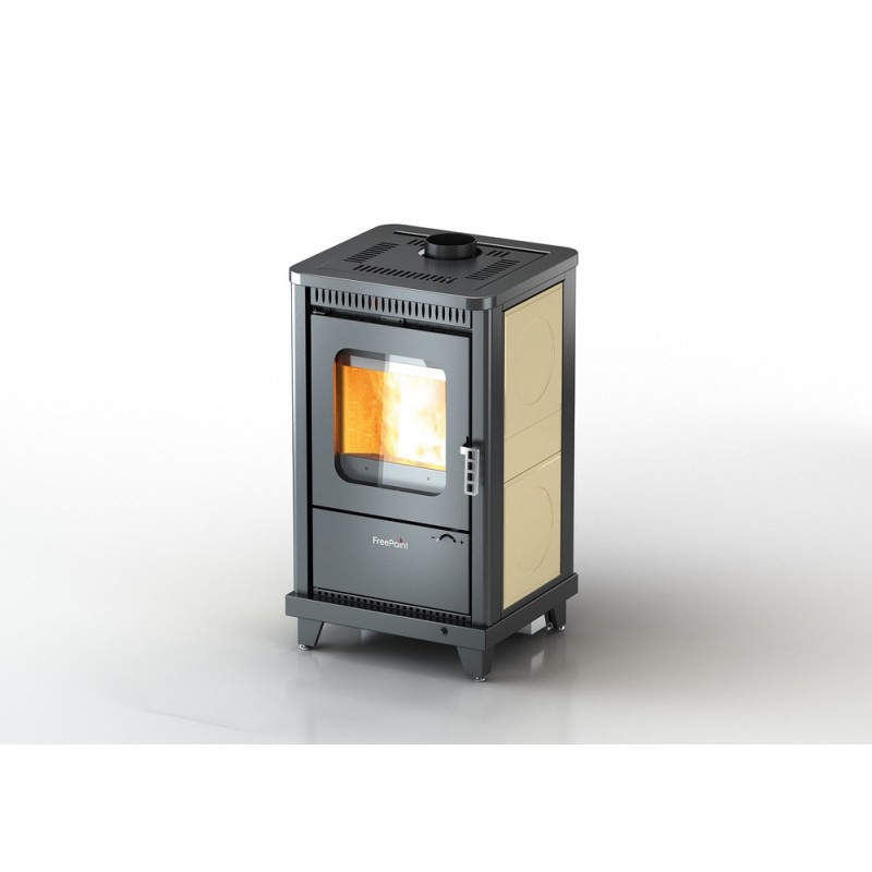 Stufa in ghisa Freepoint maiiolica